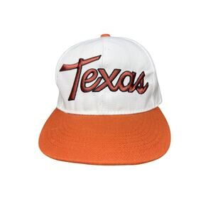 Texas Academy Fits AF Snapback Hat Cap Burnt Orange White Mens Adjustable‎ OSFA
